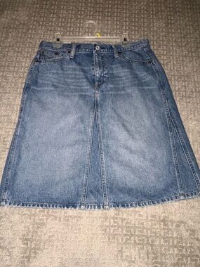 Gap Jeans Classic Blue Denim A-Line Skirt